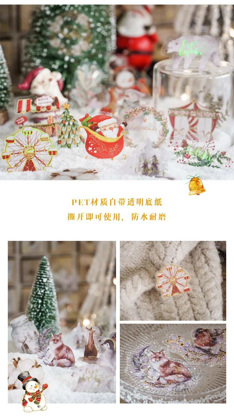 Christmas Bronzing Craft Stickers - Kaiju Mafia