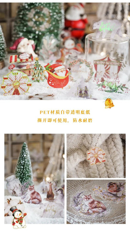 Christmas Bronzing Craft Stickers - Kaiju Mafia