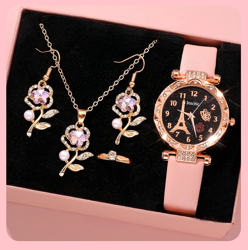 Exquisite Floral Women’s Watch