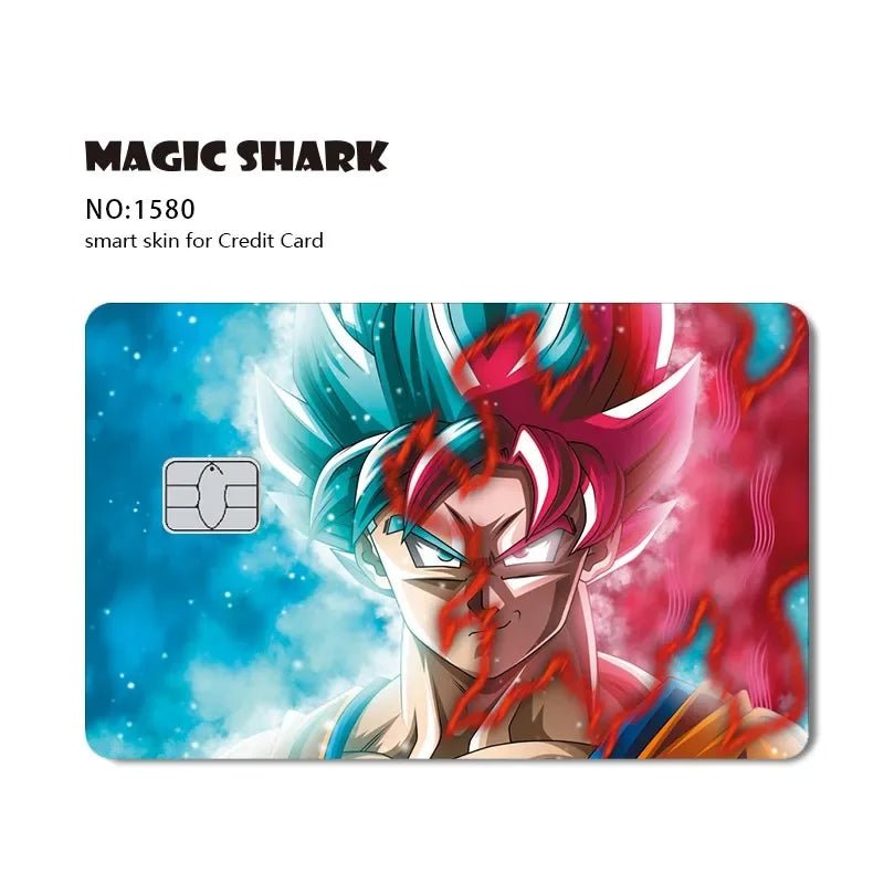 New Cool Anime Dragon Ball Naruto Credit Debit Metro Card Sticker Skin Film Front Side Small Chip Large Chip - Kaiju Mafia