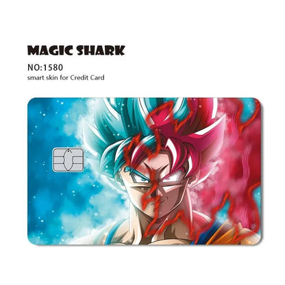New Cool Anime Dragon Ball Naruto Credit Debit Metro Card Sticker Skin Film Front Side Small Chip Large Chip - Kaiju Mafia