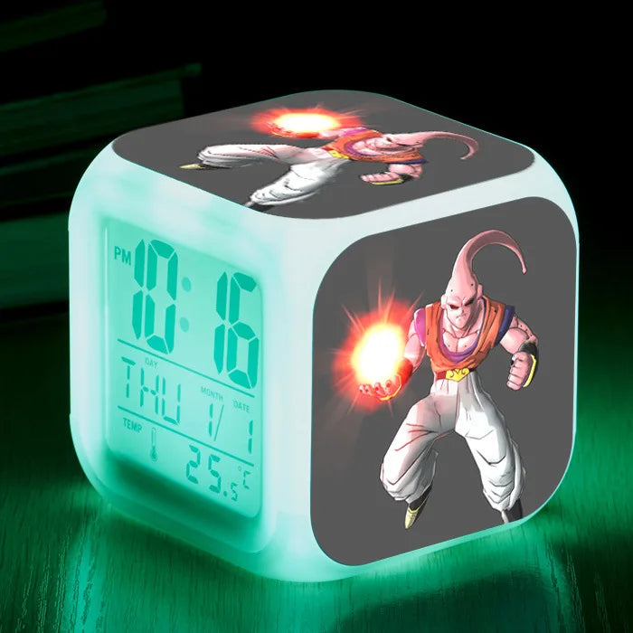 Dragon Ball LED Colorful Alarm Clock Creative Digital Electronic Clock Children&