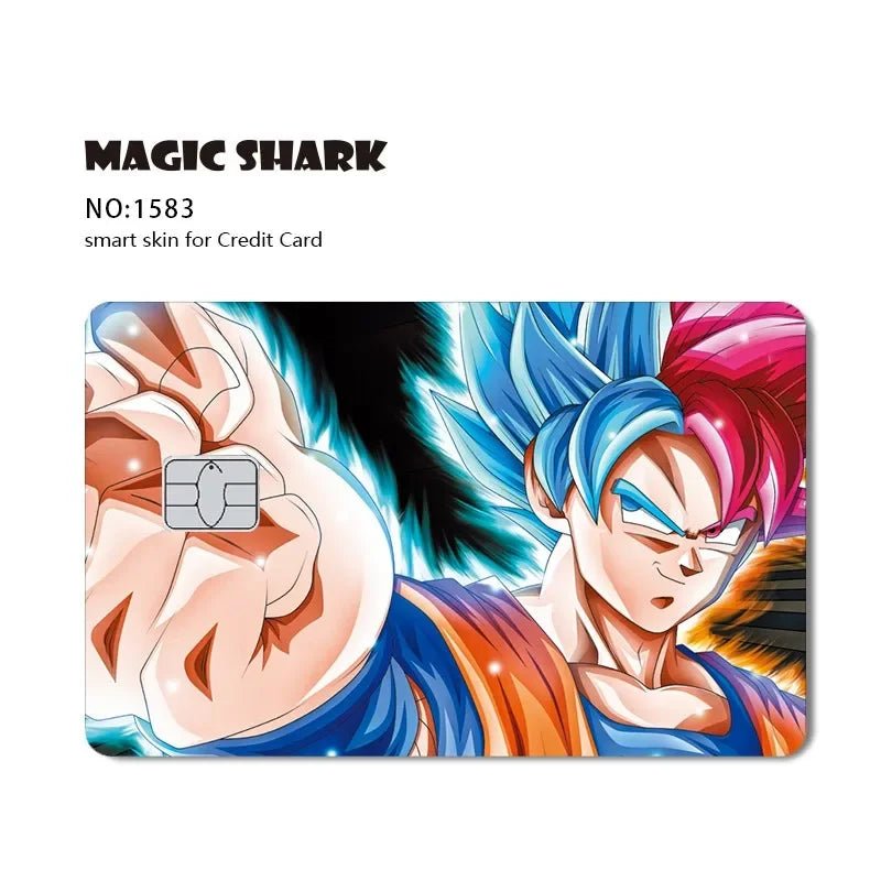 New Cool Anime Dragon Ball Naruto Credit Debit Metro Card Sticker Skin Film Front Side Small Chip Large Chip - Kaiju Mafia
