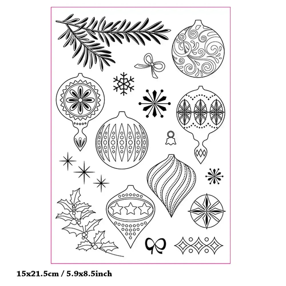 Christmas Clear Stamps Set