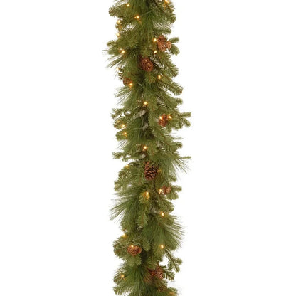 Christmas Pine Vine Garland with Red Berries - Kaiju Mafia