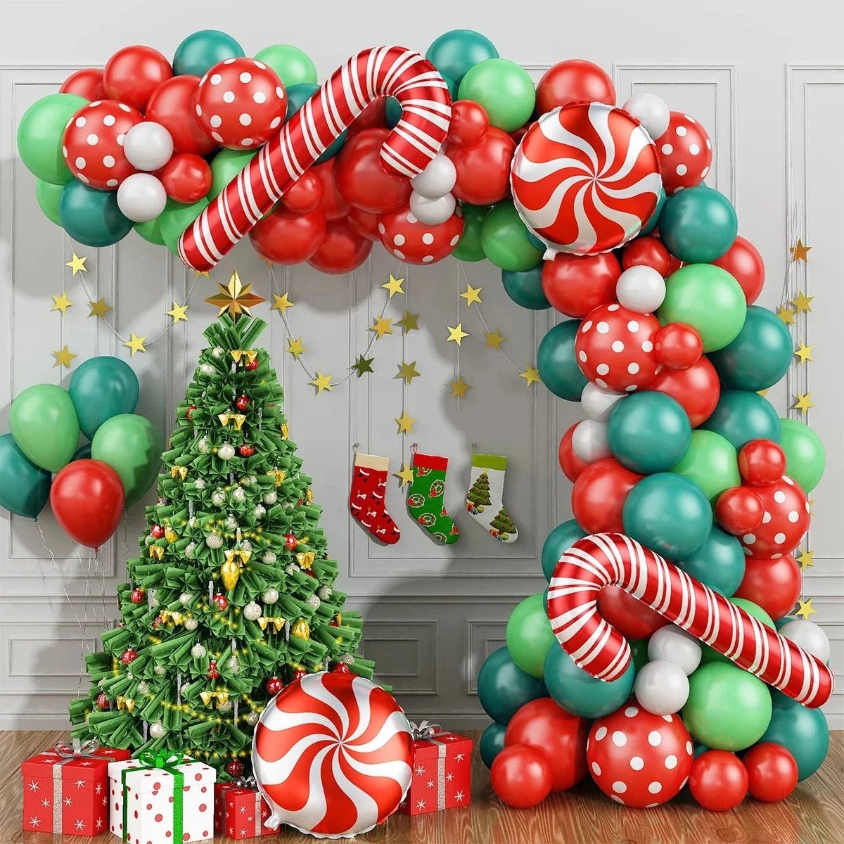 Christmas Balloon Garland Arch - Kaiju Mafia