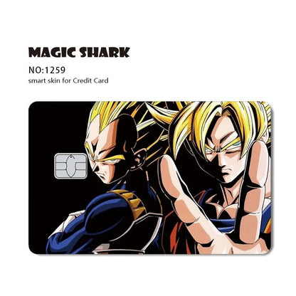 New Cool Anime Dragon Ball Naruto Credit Debit Metro Card Sticker Skin Film Front Side Small Chip Large Chip - Kaiju Mafia