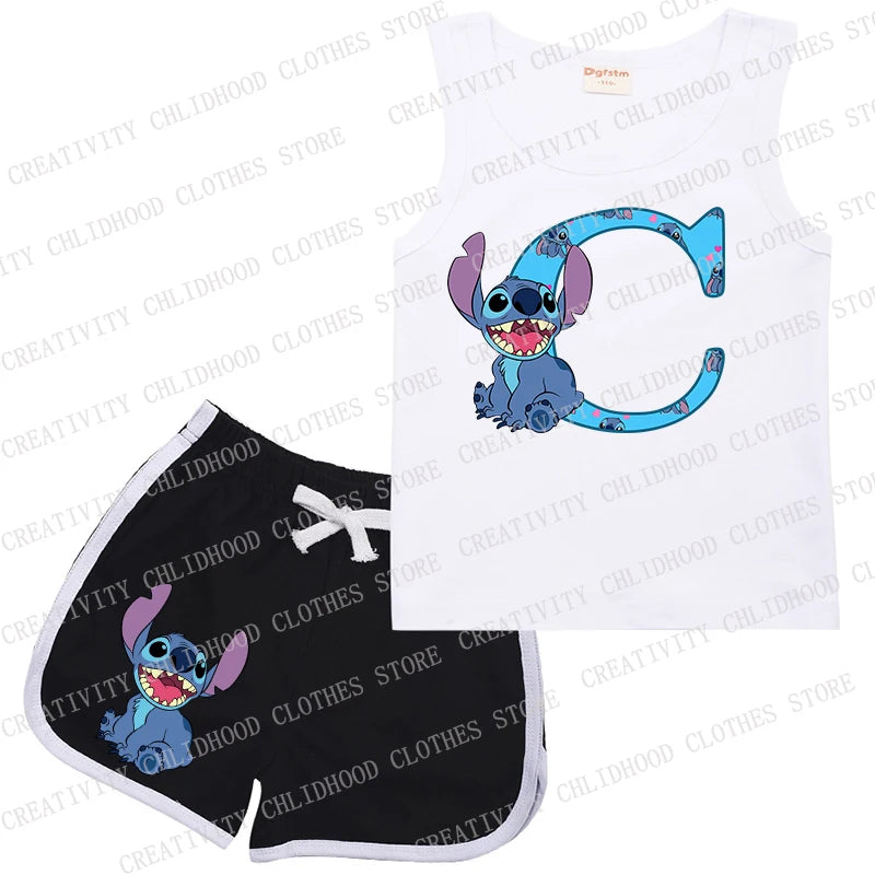 Kids Stitch Letter Sportswear