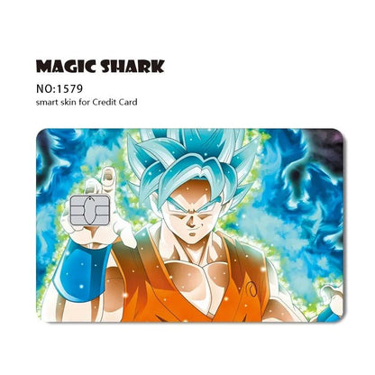 New Cool Anime Dragon Ball Naruto Credit Debit Metro Card Sticker Skin Film Front Side Small Chip Large Chip - Kaiju Mafia