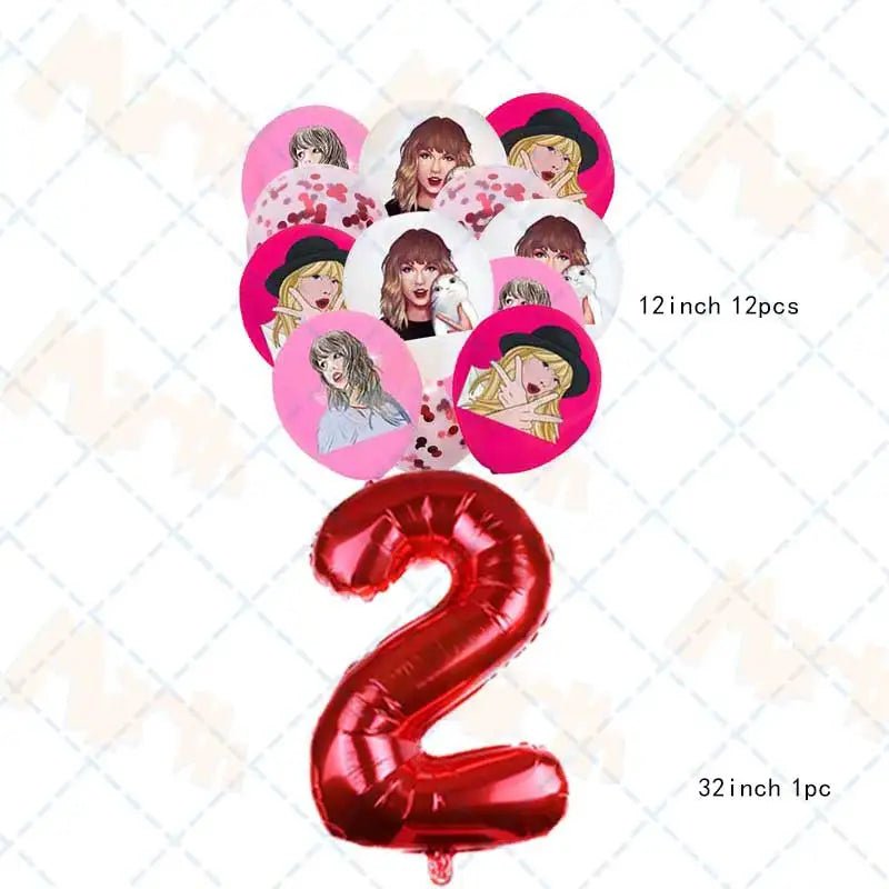 Taylor Swift Birthday Supplies - Kaiju Mafia