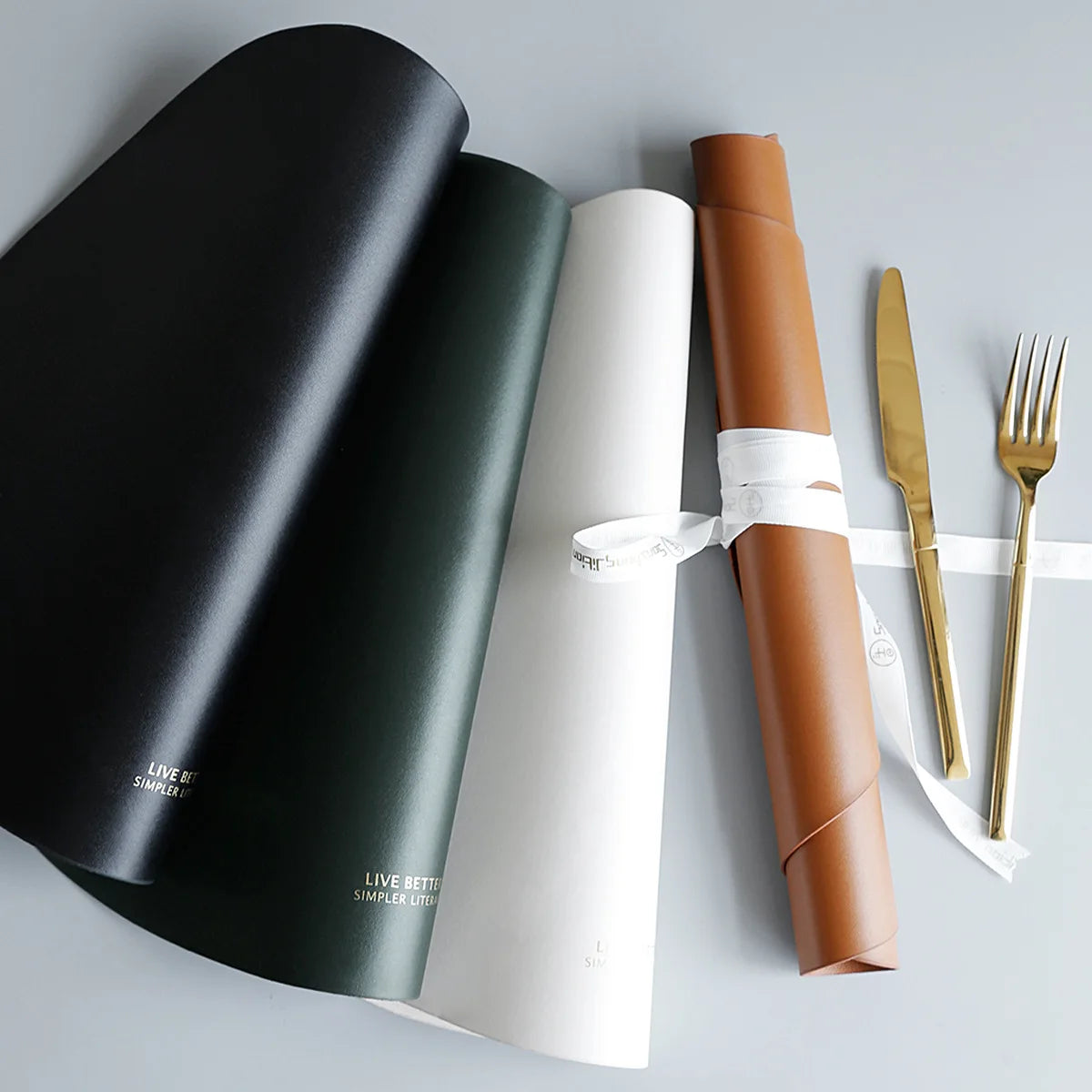 Non-Slip Leather Table Placemat