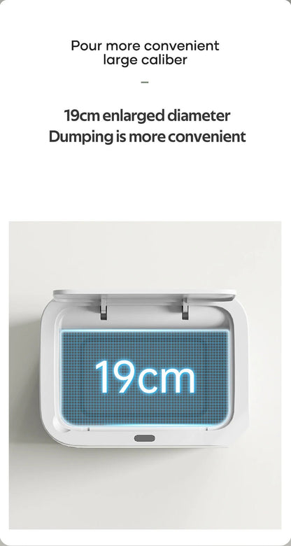 12L+16L Smart Sensor Trash Can Bathroom Anti odor Automatic Trash Bin For Toilet White Electric Wastebasket - Kaiju Mafia