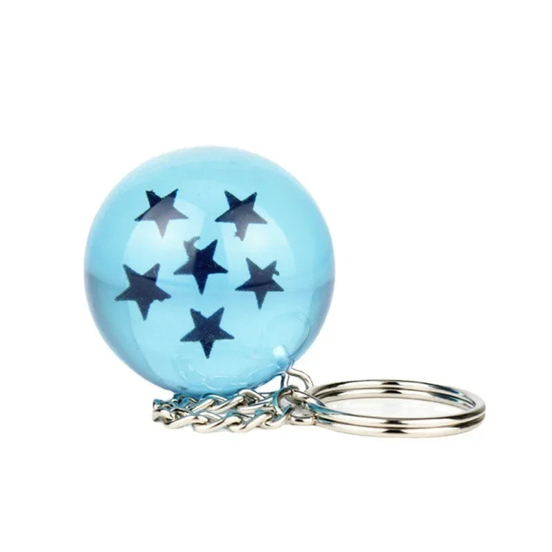 Anime Dragon 1-7 Stars Balls Keychain Charms Gokus Bead Pendant Key Chains Car Keyring Jewelry Cosplay Prop Accessories