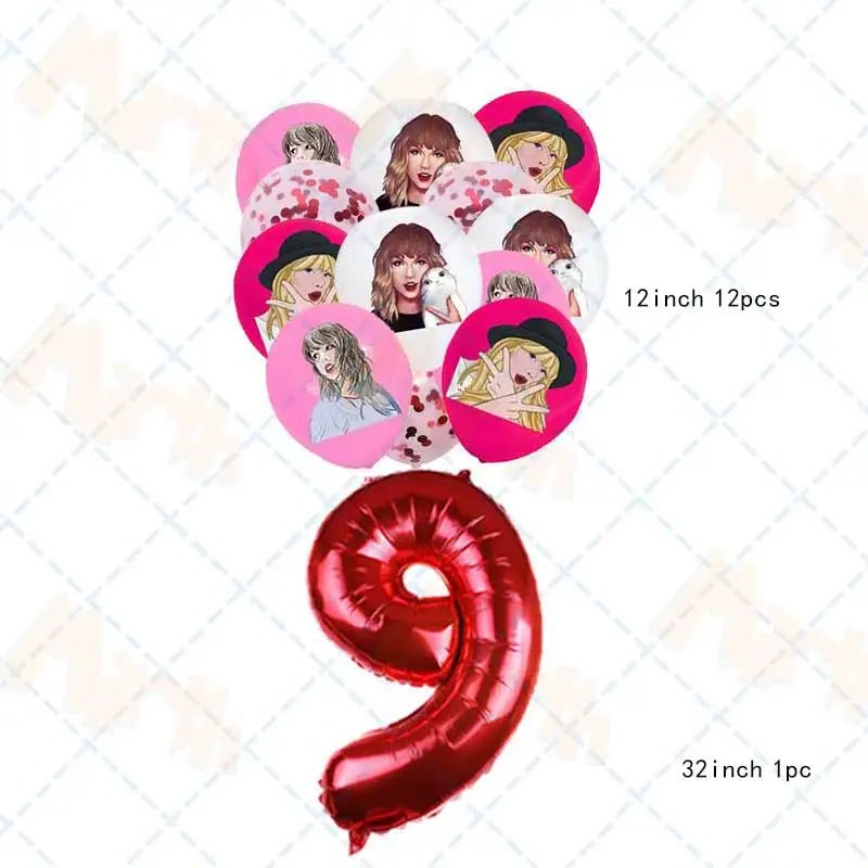 Taylor Swift Birthday Supplies - Kaiju Mafia