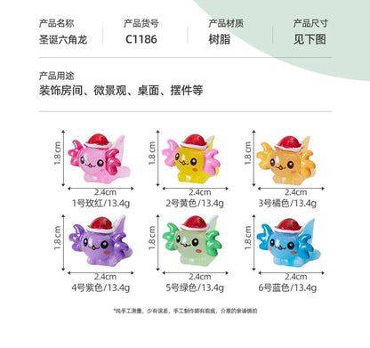 Christmas Axolotl Miniatures - Kaiju Mafia