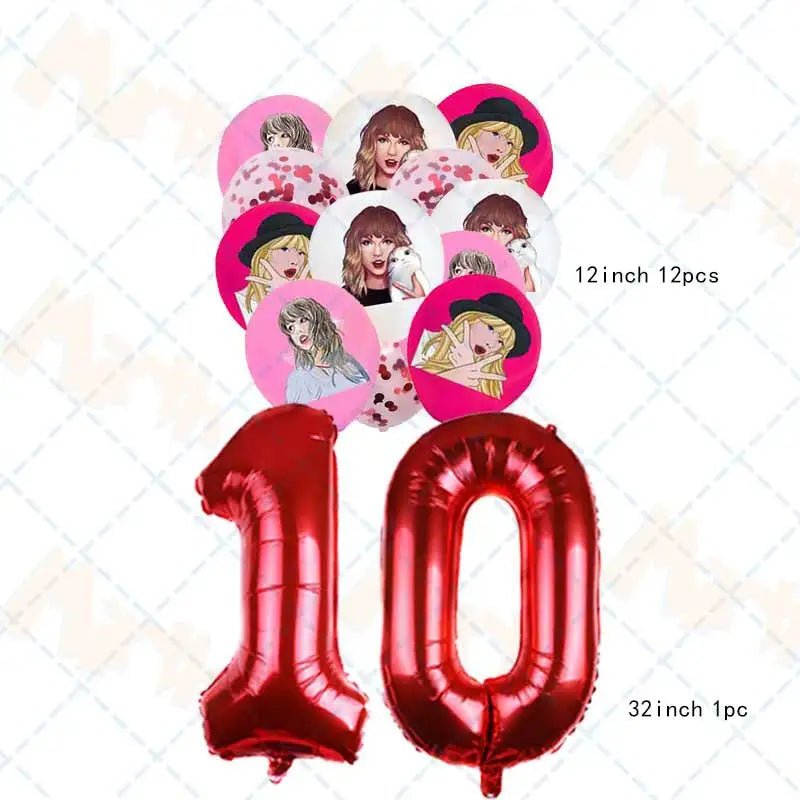 Taylor Swift Birthday Supplies - Kaiju Mafia