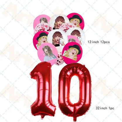 Taylor Swift Birthday Supplies - Kaiju Mafia