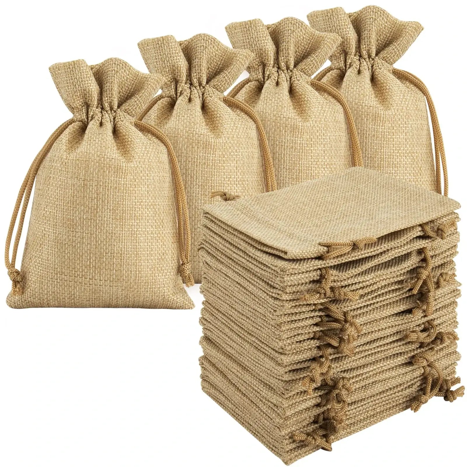 Burlap Drawstring Gift Bags - Kaiju Mafia