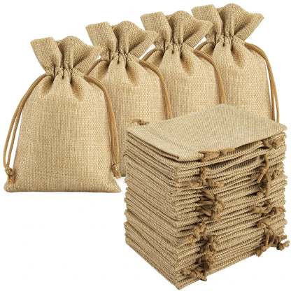Burlap Drawstring Gift Bags - Kaiju Mafia