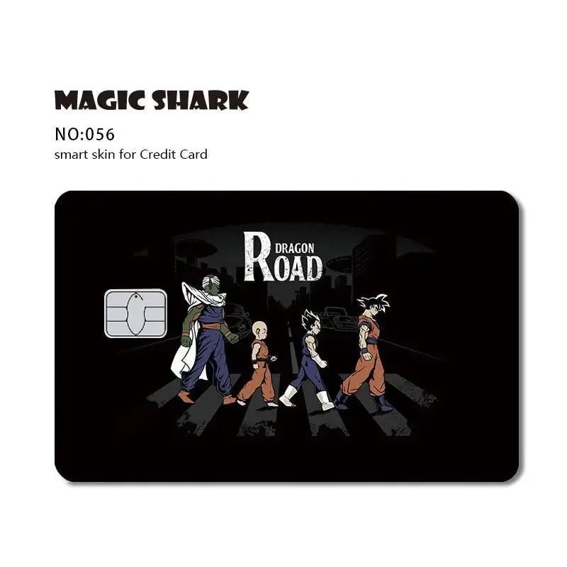 New Cool Anime Dragon Ball Naruto Credit Debit Metro Card Sticker Skin Film Front Side Small Chip Large Chip - Kaiju Mafia