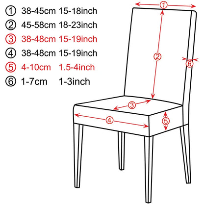 Anti-dirty Stretch Printed Chair Cover