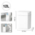 12L+16L Smart Sensor Trash Can Bathroom Anti odor Automatic Trash Bin For Toilet White Electric Wastebasket - Kaiju Mafia