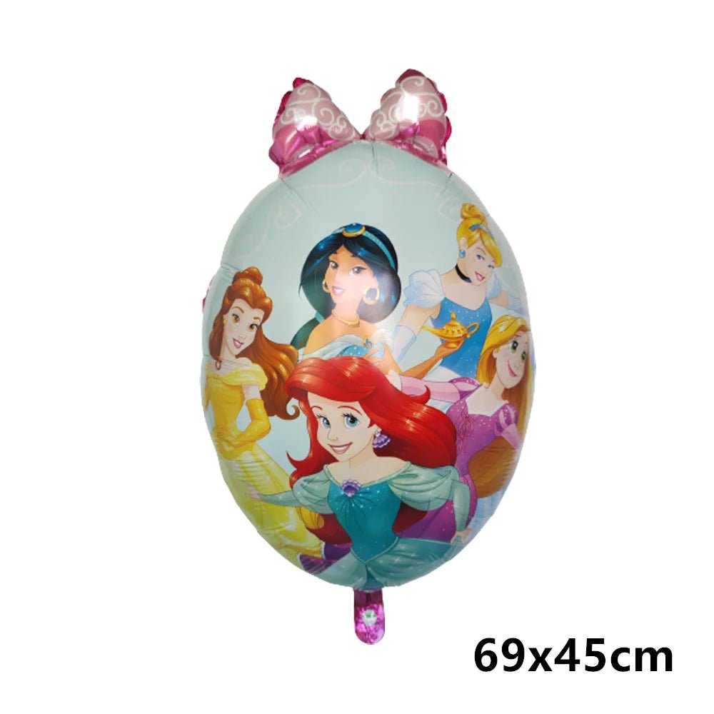 Great Cinderella Snow White Bell Elsa Princess Foil Balloons Baby Shower Girl Birthday Party Decorations Kids Helium Balls Toys - Kaiju Mafia