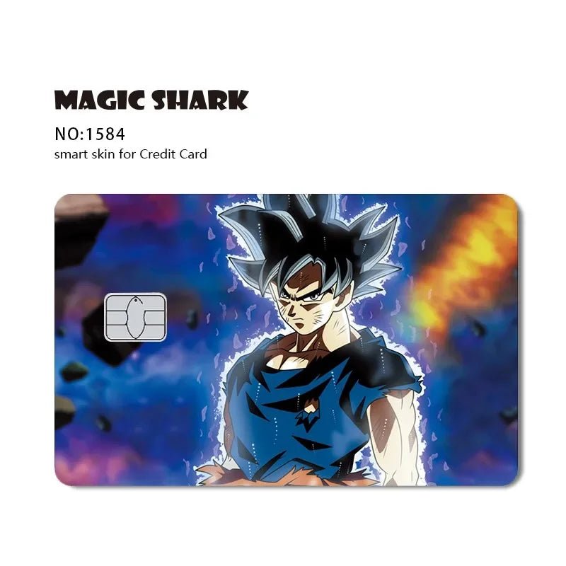 New Cool Anime Dragon Ball Naruto Credit Debit Metro Card Sticker Skin Film Front Side Small Chip Large Chip - Kaiju Mafia