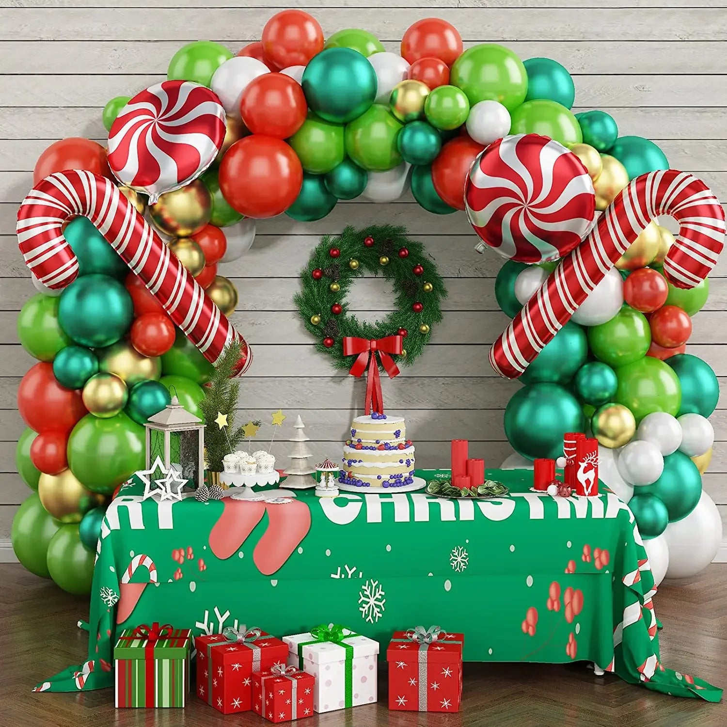 Christmas Balloon Garland Arch - Kaiju Mafia