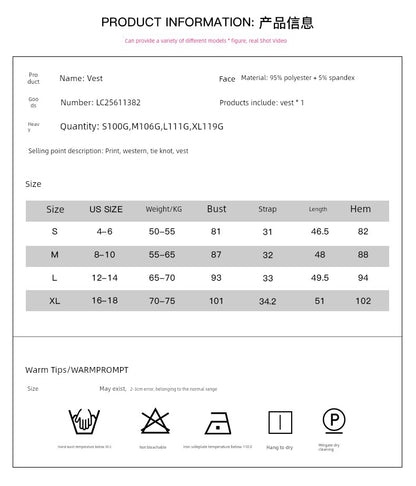 New Arrival Print Fashion Sleeveless Pullover Women&