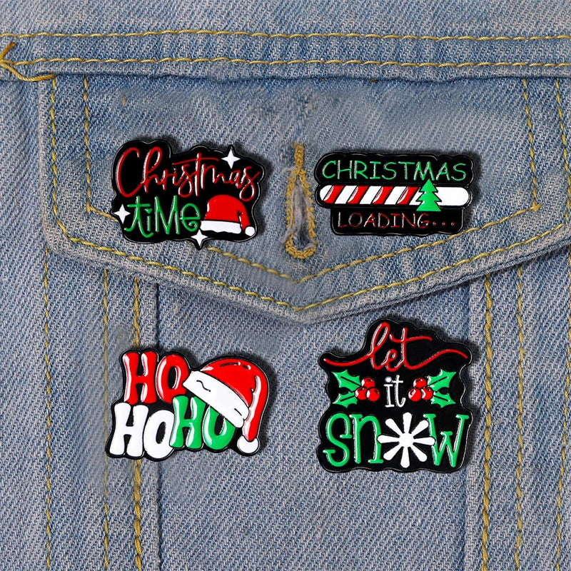 Cute Christmas Enamel Pins