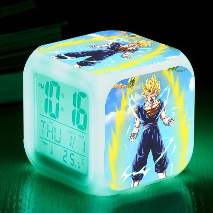 Dragon Ball LED Colorful Alarm Clock Creative Digital Electronic Clock Children&