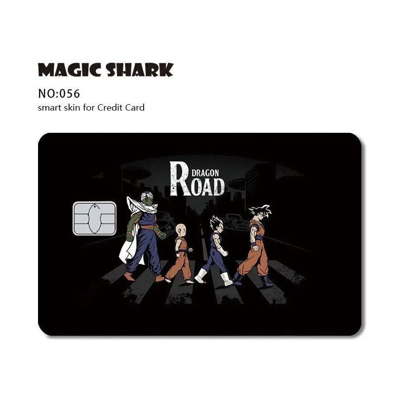 New Cool Anime Dragon Ball Naruto Credit Debit Metro Card Sticker Skin Film Front Side Small Chip Large Chip - Kaiju Mafia