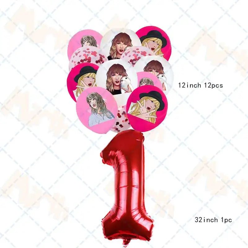 Taylor Swift Birthday Supplies - Kaiju Mafia