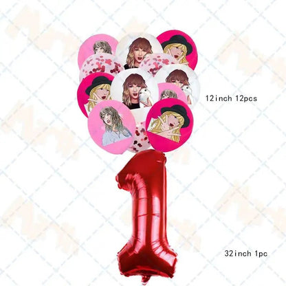 Taylor Swift Birthday Supplies - Kaiju Mafia