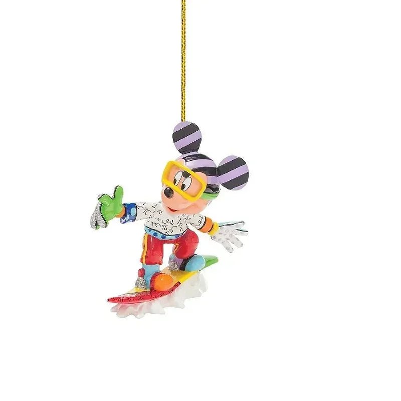 Disney Cartoon 2D PVC Decoration Stitch Mickey Mouse Children Backpack Pendant Cartoon Car Ornaments Christmas Hanging Ornaments - Kaiju Mafia