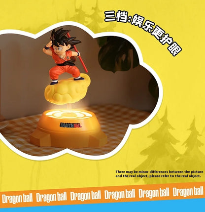 New Original Dragon Ball Anime Figure Goku Figure Rotating Night Light  Room Decoration Surrounding Ornaments Lamp Birthday Gift