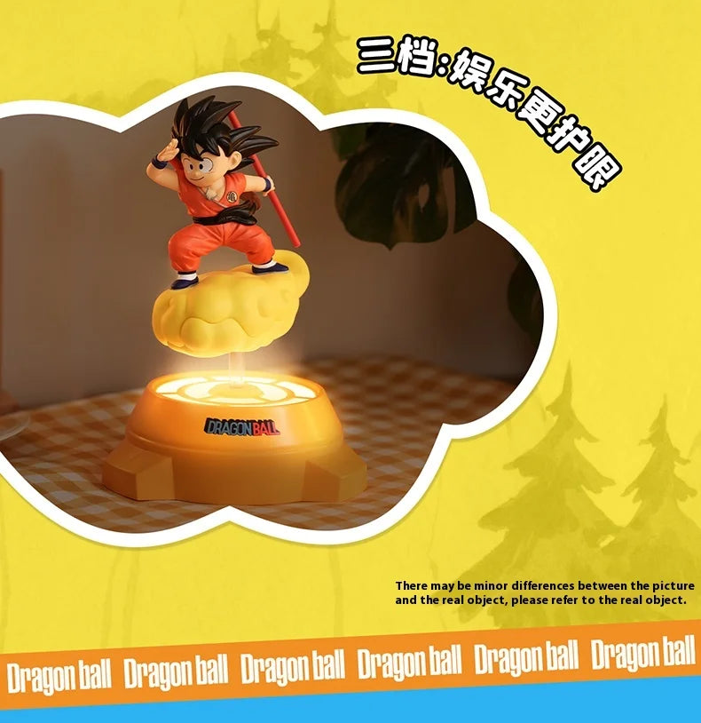 New Original Dragon Ball Anime Figure Goku Figure Rotating Night Light  Room Decoration Surrounding Ornaments Lamp Birthday Gift