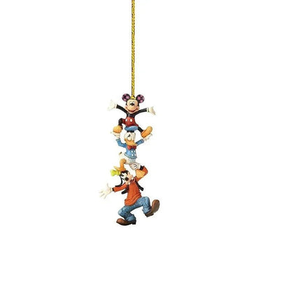 Disney Cartoon 2D PVC Decoration Stitch Mickey Mouse Children Backpack Pendant Cartoon Car Ornaments Christmas Hanging Ornaments - Kaiju Mafia