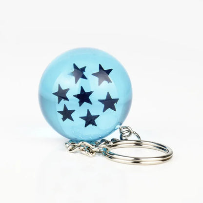 Anime Dragon 1-7 Stars Balls Keychain Charms Gokus Bead Pendant Key Chains Car Keyring Jewelry Cosplay Prop Accessories