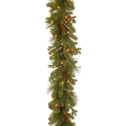 Christmas Pine Vine Garland with Red Berries - Kaiju Mafia