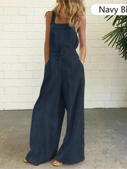 Sleeveless Loose Jumpsuit Women