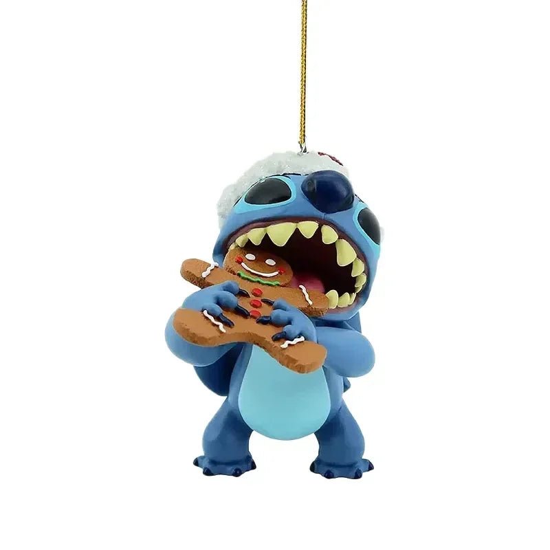 Disney Cartoon 2D PVC Decoration Stitch Mickey Mouse Children Backpack Pendant Cartoon Car Ornaments Christmas Hanging Ornaments - Kaiju Mafia