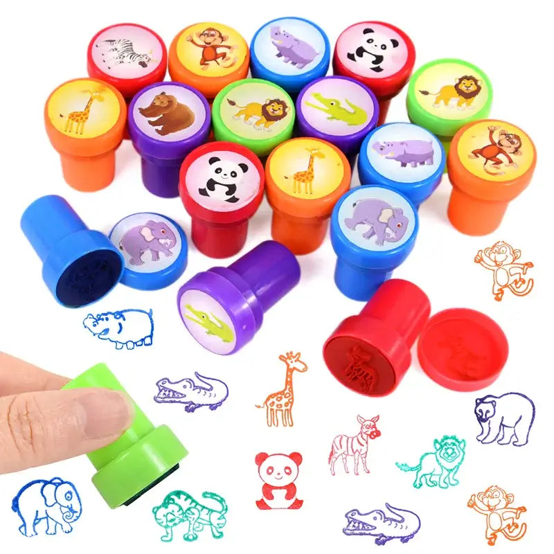 Cartoon Animal Kids Stamps