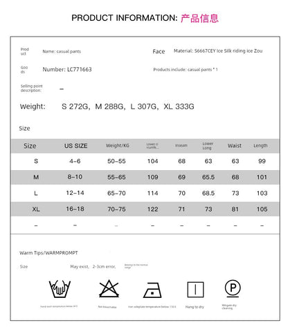 High Waist Nine Points European and American Fashion Minimalist Loose - Fit Tappered Trousers - Kaiju Mafia