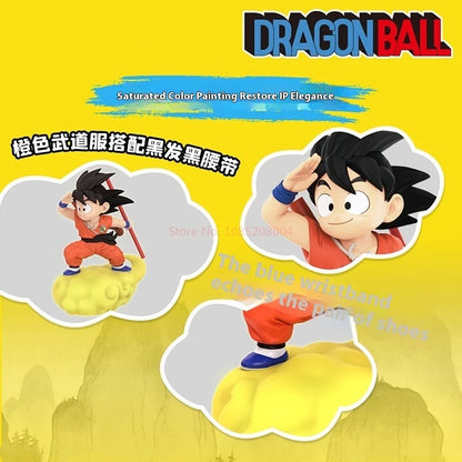 New Original Dragon Ball Anime Figure Goku Figure Rotating Night Light  Room Decoration Surrounding Ornaments Lamp Birthday Gift