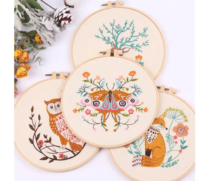 Christmas Embroidery Wreath Kit