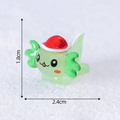 Christmas Axolotl Miniatures - Kaiju Mafia