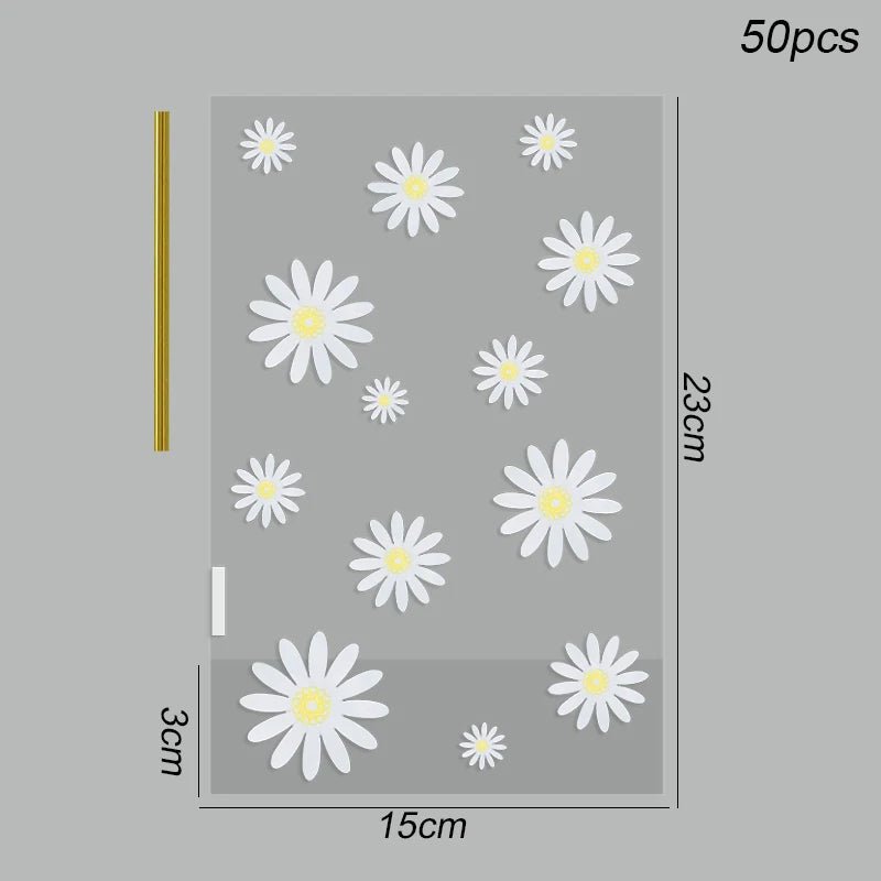 Clear Daisy Candy Bags - Kaiju Mafia