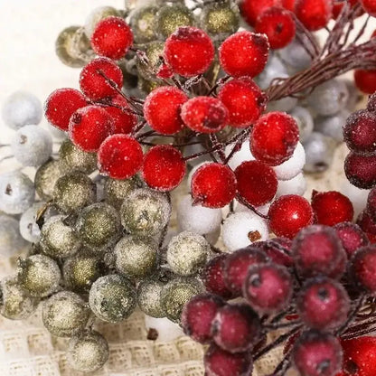 Frosted Berry Holly Bouquets